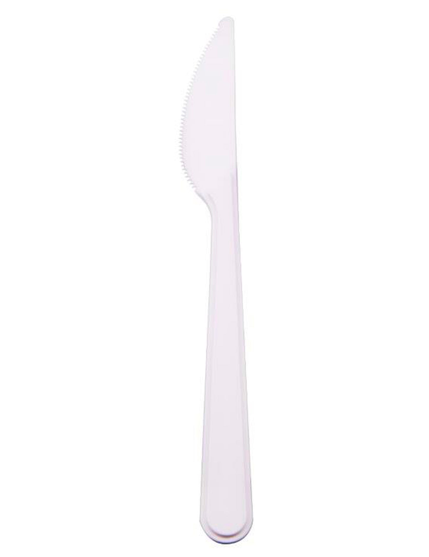 Couteaux biodégradables en CPLA blanc