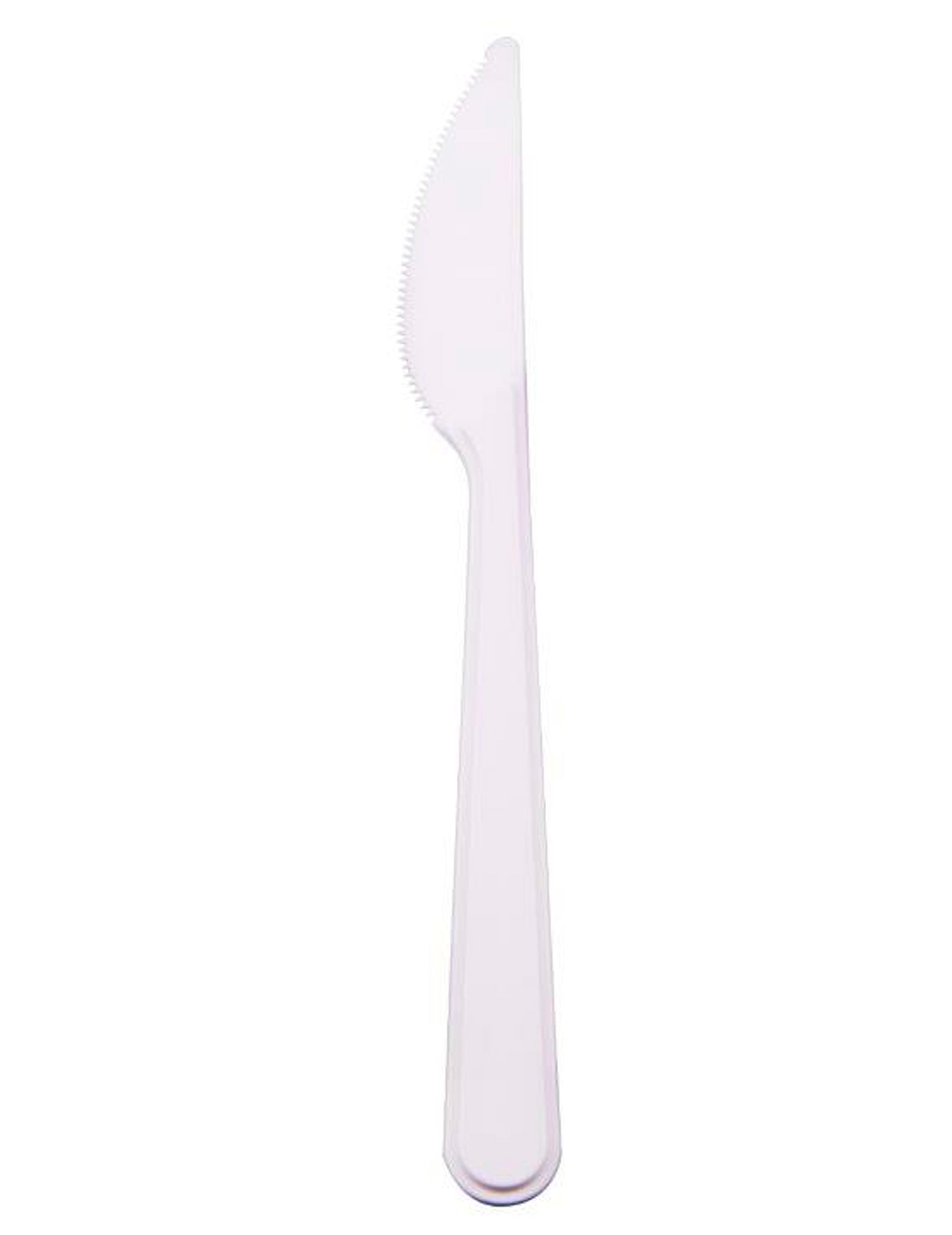 Couteaux biodégradables en CPLA blanc