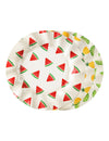 6 Sommerliche Obst-Teller aus Pappe 20,5 cm