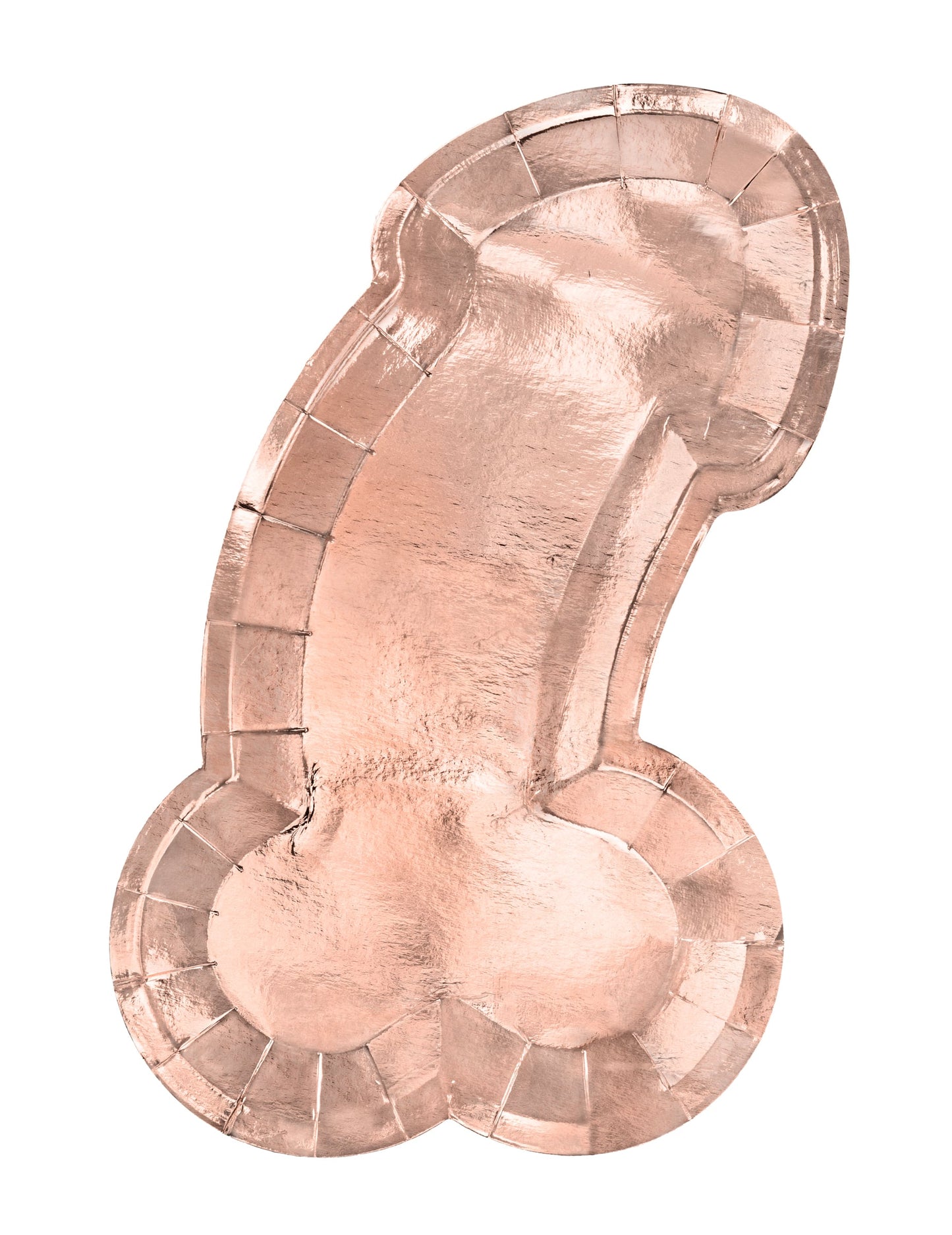 Assiette en carton zizi pour adulte rose gold