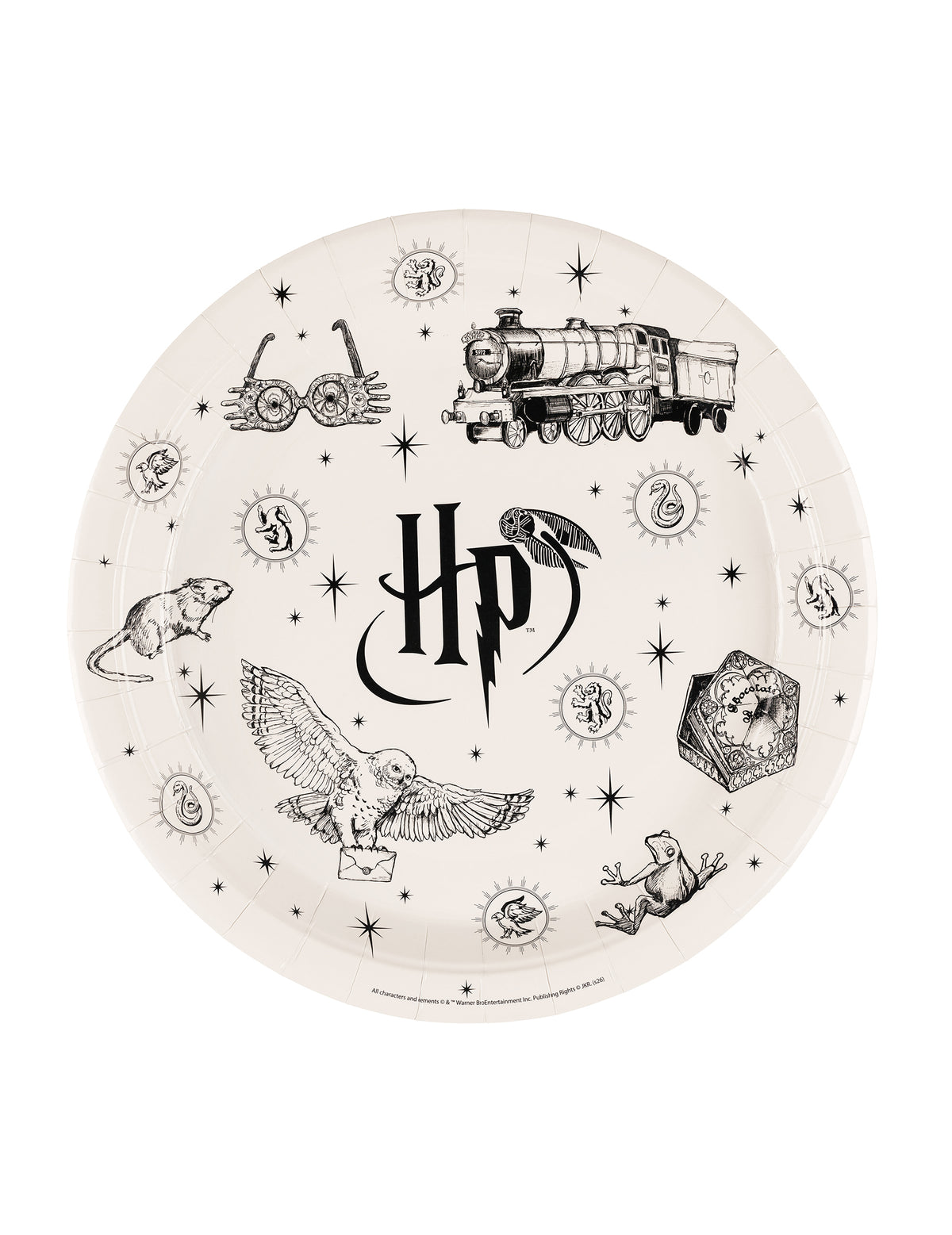 6 Harry Potter™ Partyteller aus Pappe 23 cm