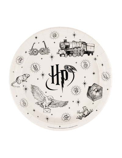 6 Harry Potter™ Partyteller aus Pappe 23 cm