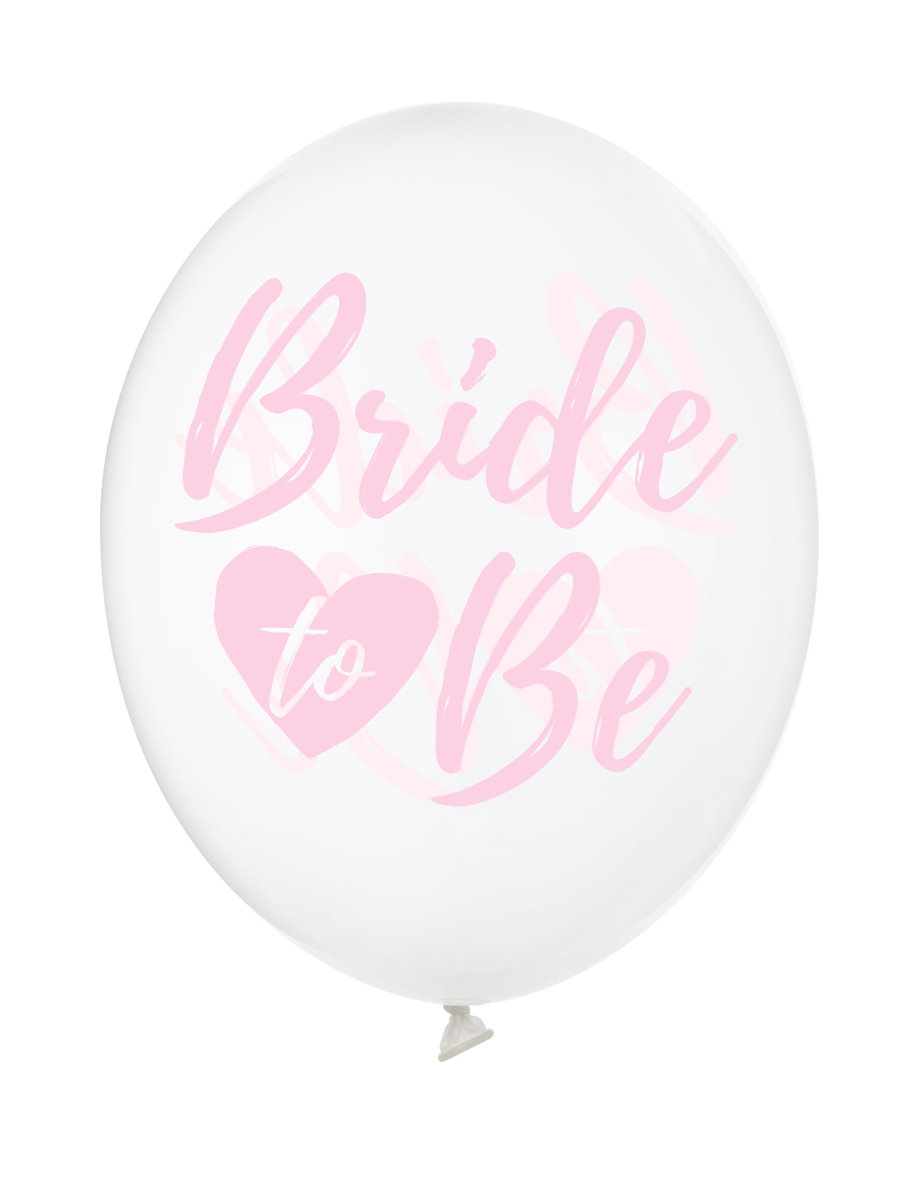 Ballons de décoration Bride to be pour EVJF transparents et roses