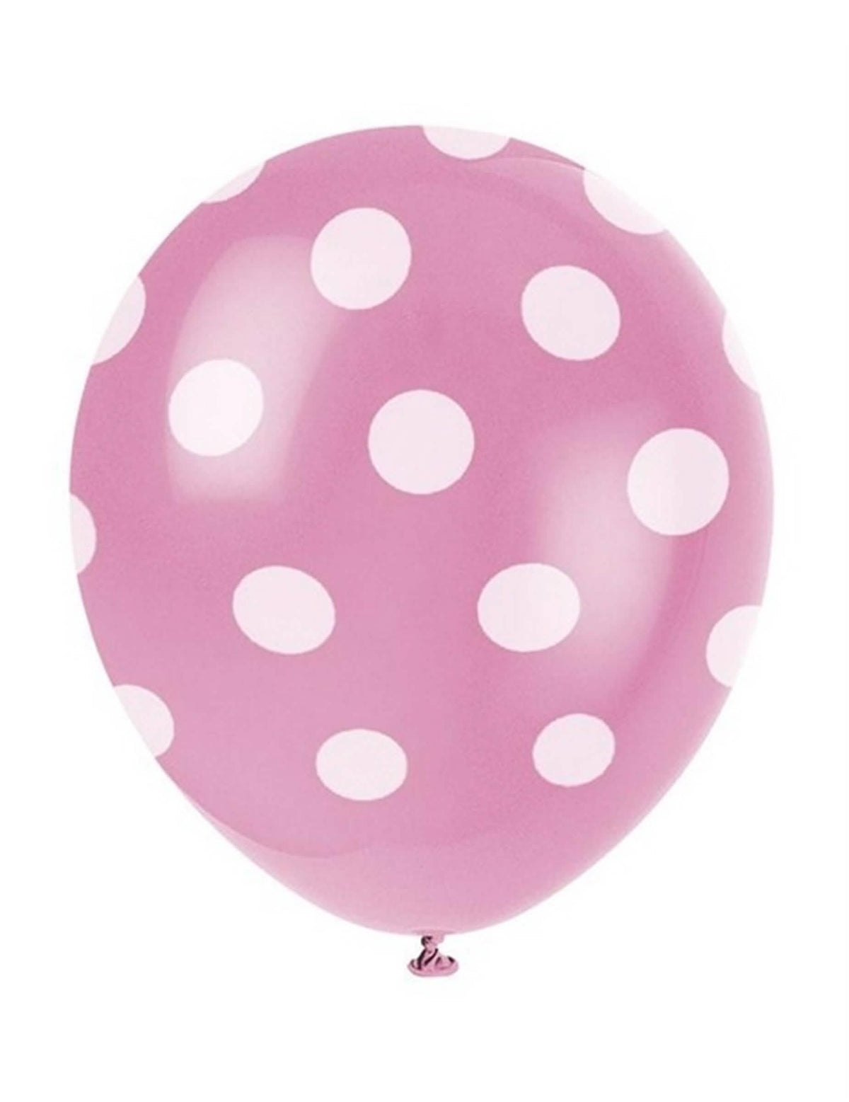 Luftballons en latex à pois Weiß pour fête roses