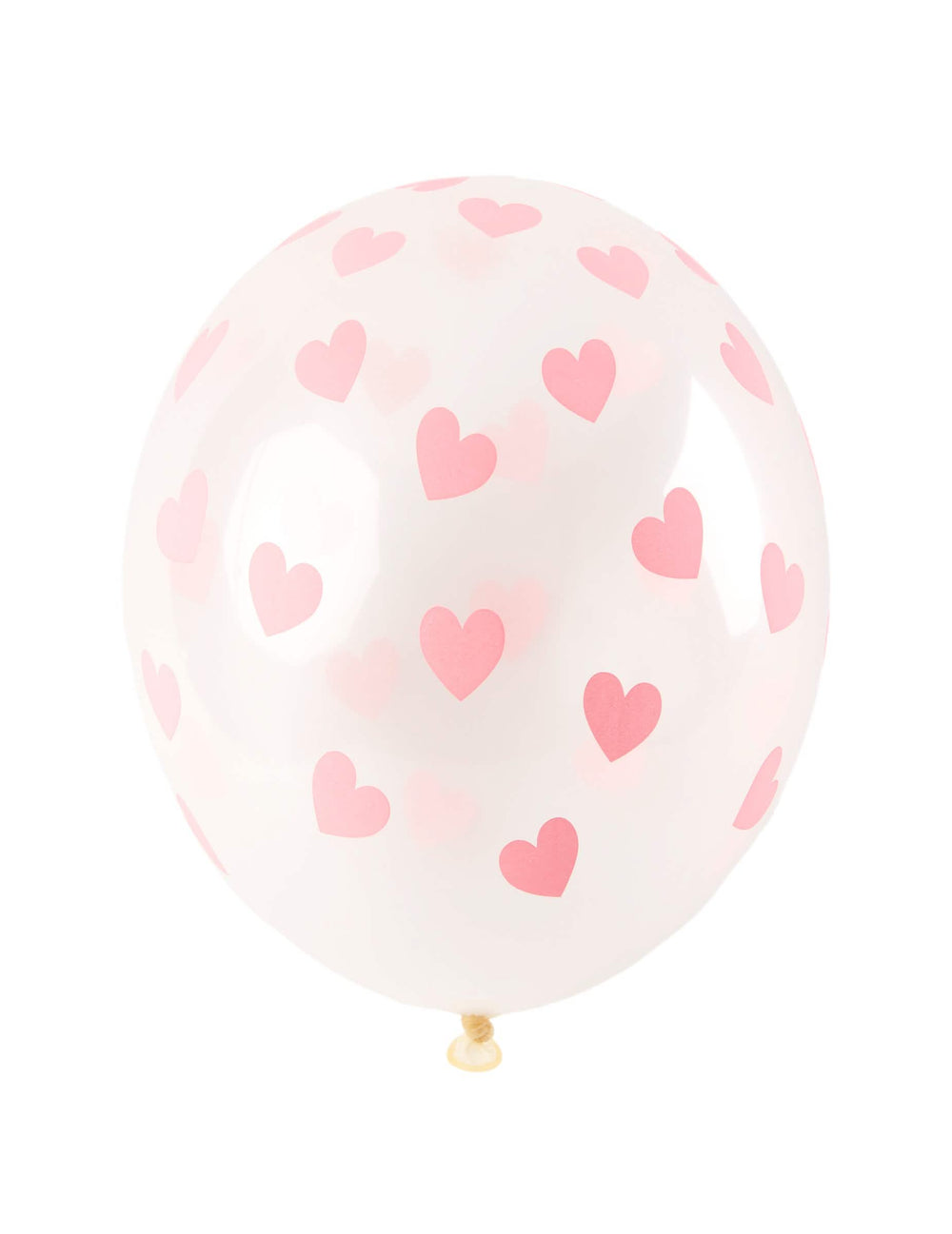 Ballons en latex coeurs pour mariage transparents rose clair