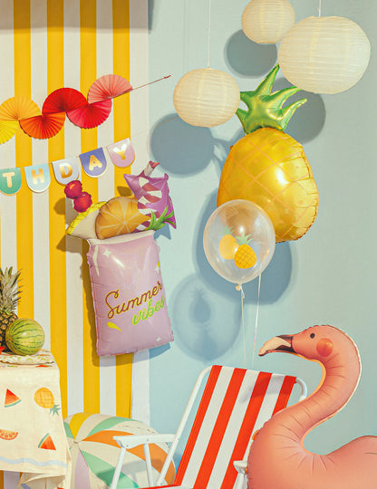 6er Pack FrÃ¼chte Latexballons Sommer 30 cm