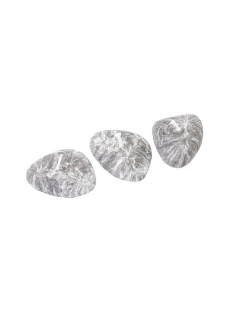 Bougies déco cailloux zen galets pour décoration gris