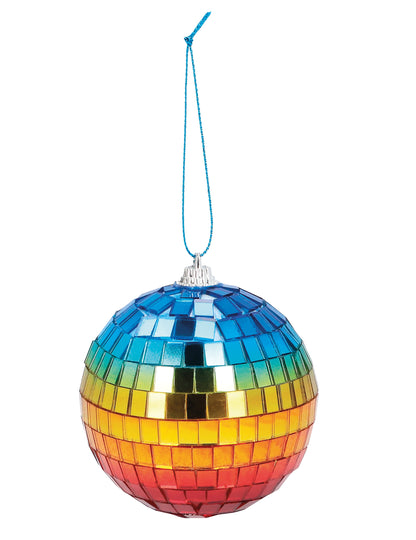 6 Regenbogen Discokugeln 8 cm