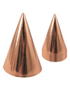 Chapeaux de fête en carton pour invités rose gold
