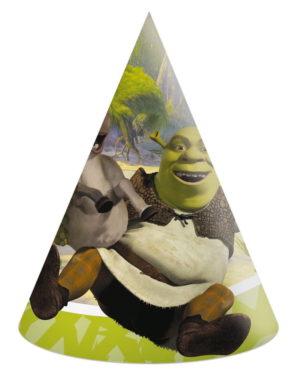Festlicher Shrek-Hut für Kinder Grün mit dem l'âne