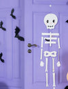 3 Décorations en papier chauve-souris noires