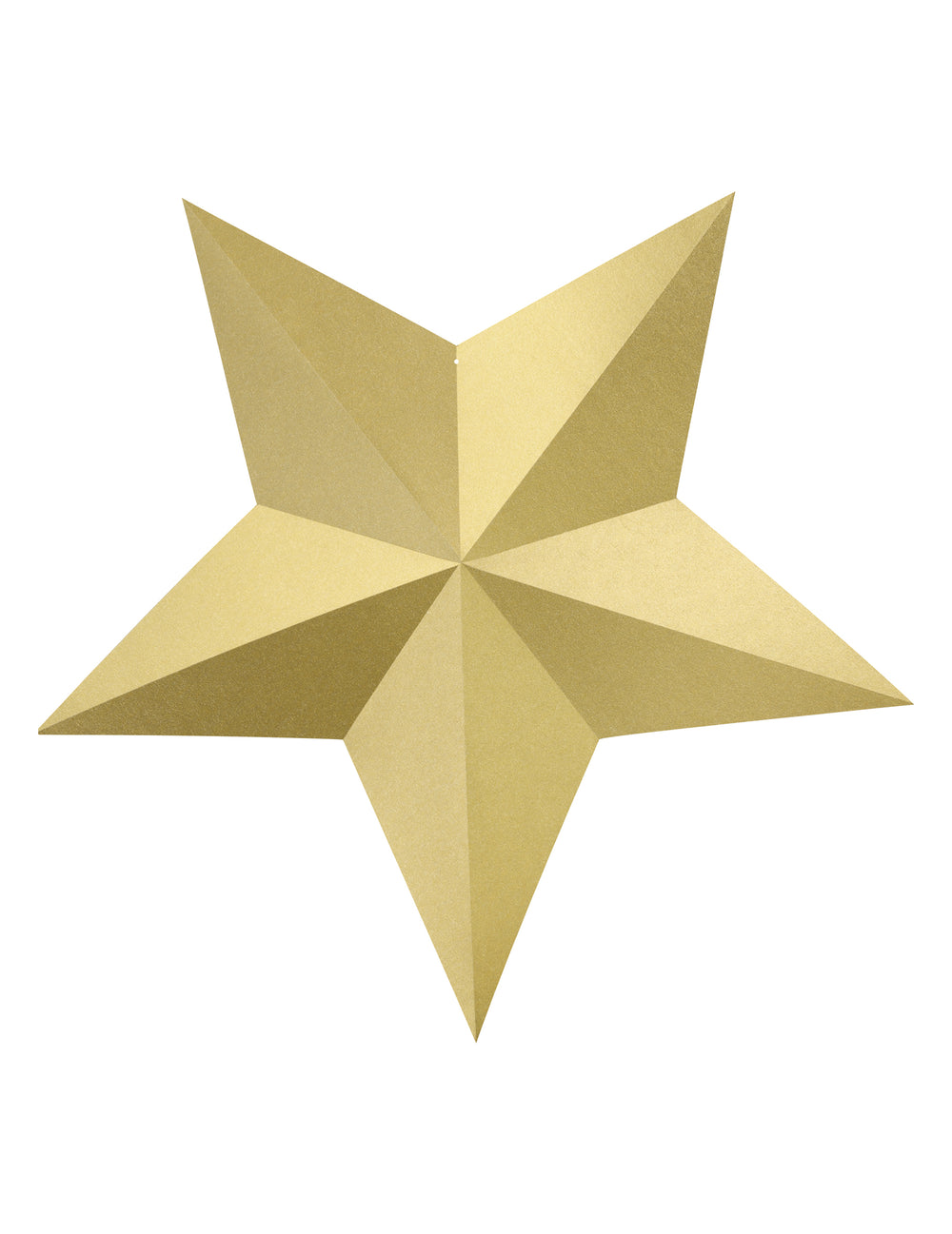 Etoile à suspendre 3D Noël pour décoration dorée