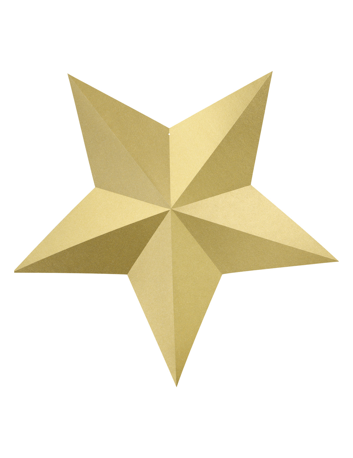 Etoile à suspendre 3D Noël pour décoration dorée