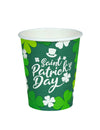 Gobelets Saint Patrick pour la fête verts avec motifs trèfles