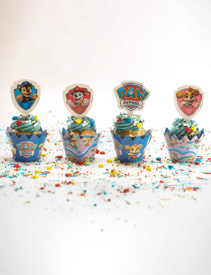 6 PAW Patrol™ Cupcake-Deko-Set mit Toppern
