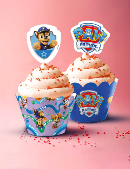 6 PAW Patrol™ Cupcake-Deko-Set mit Toppern