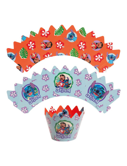 6er-Set Cupcake-Dekorationsset mit Toppern Stitch™