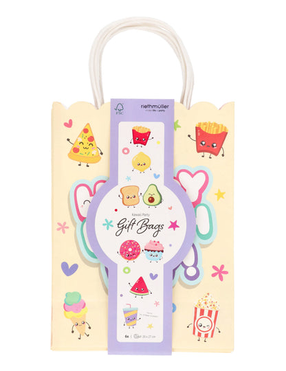 6 Kawaii Party Geschenktüten aus Papier für Geburtstage