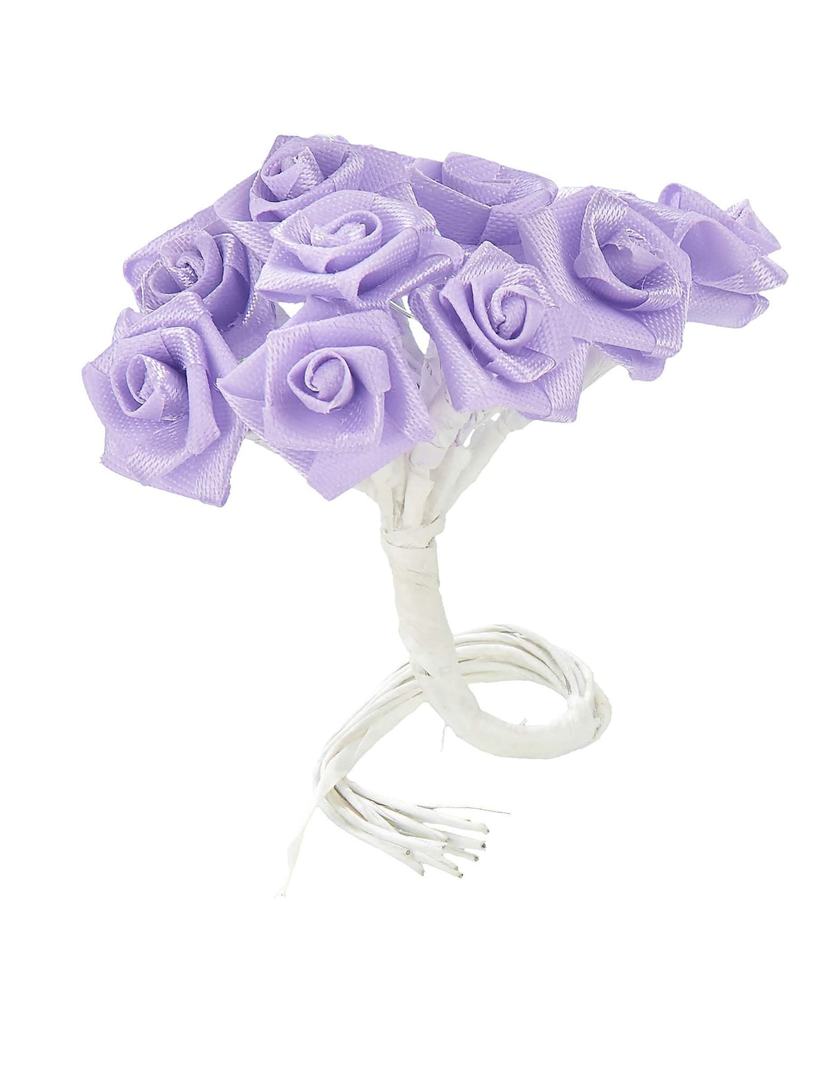 Überblick über den Satin-Minirosenstrauß zur Hochzeitsdekoration in Mauve