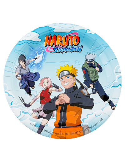 8 Teller 23 cm Karton Naruto Shippuden™