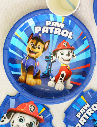 8 blaue Kartonteller Pat'Patrouille™ 23 cm