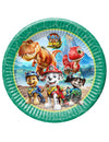8 Pappteller Paw Patrol™ Dino Movie - 23 cm