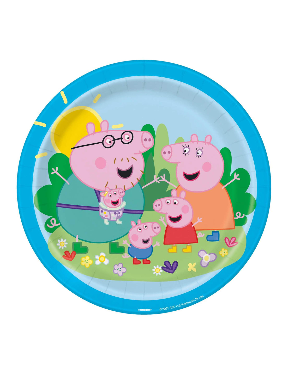 8 Peppa Wutz™ Pappteller 23 cm