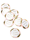 Badges Mlle devient madame pour EVJF rose et doré