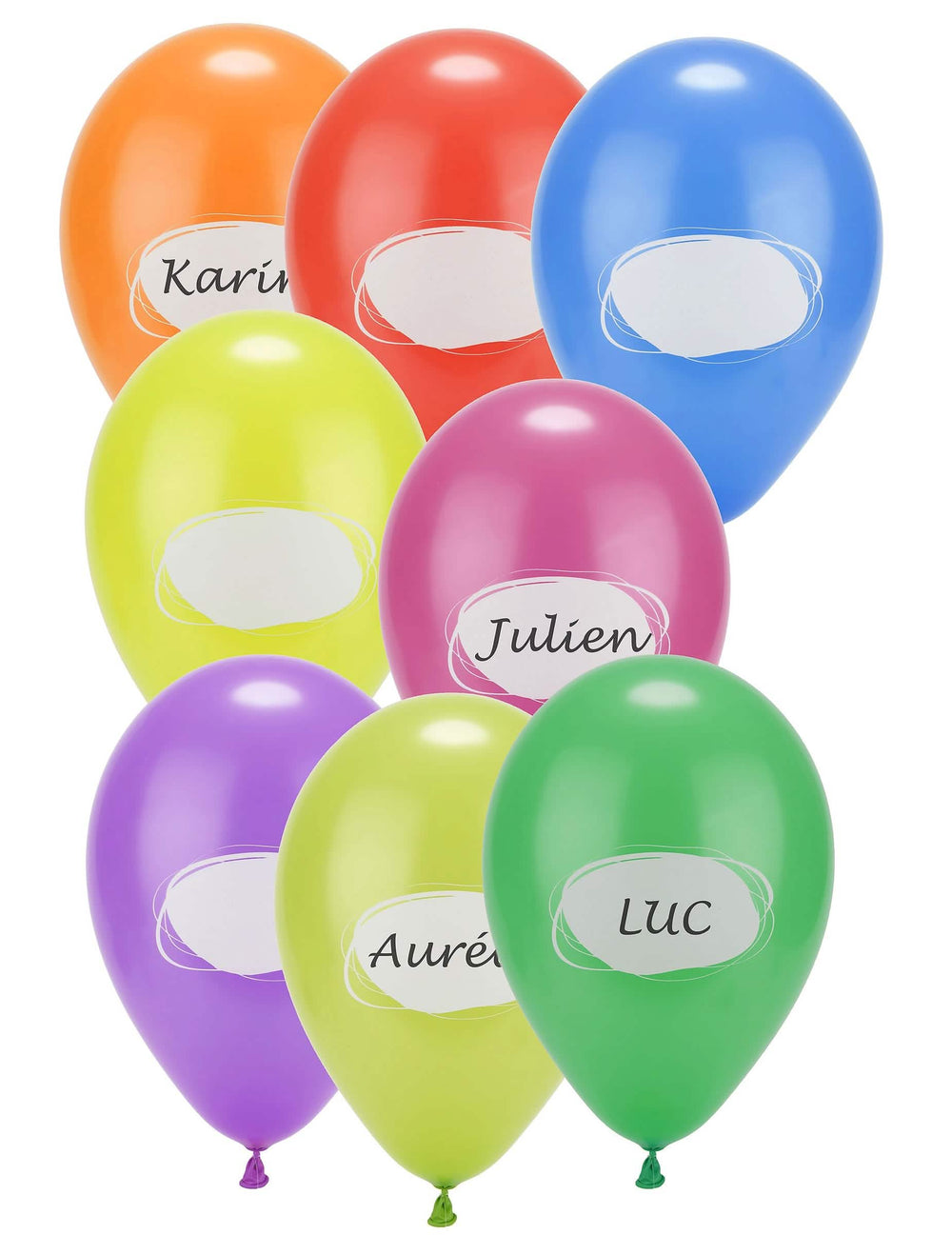 Personalisierbare Luftballons aus Latex für die Party in vielen Farben mit Schreibfläche