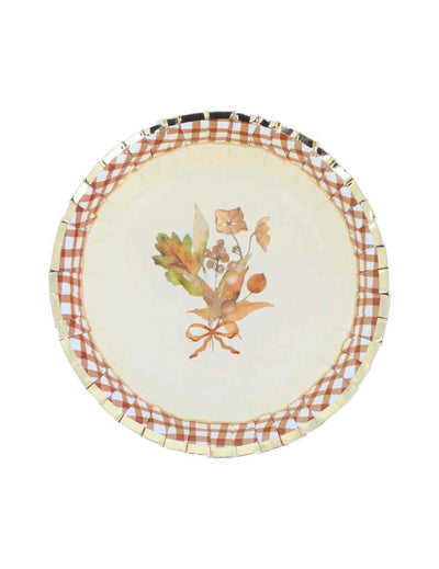 8 Pappschalen im Cottage Living Stil 13,5 cm