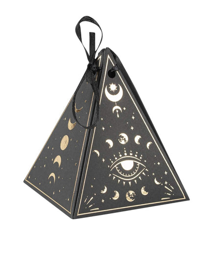 8 Papier-Schalen Cosmic Spirit, schwarz-gold, 8,5 × 6,7 cm