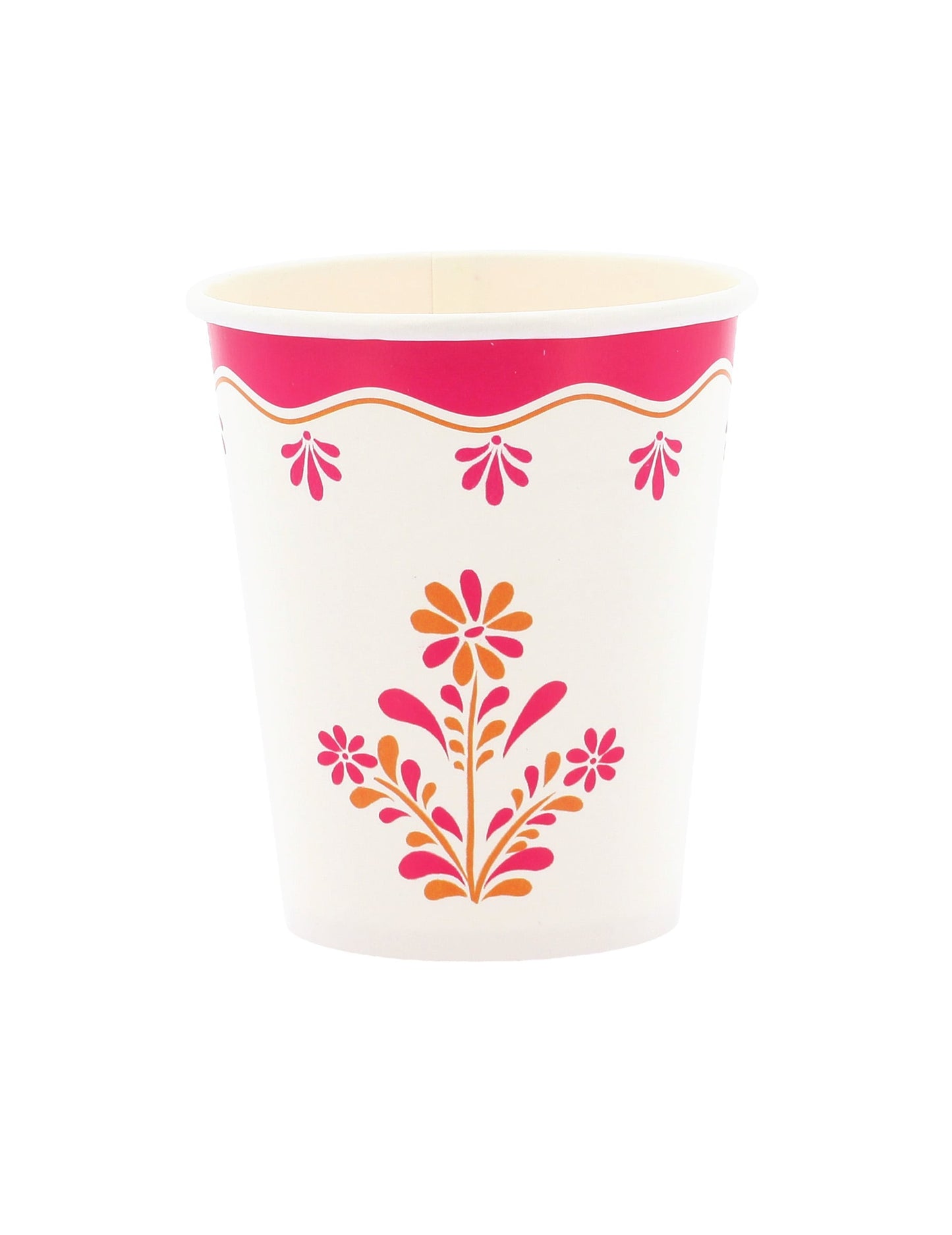 8 Pappbecher Pink Limonade 255 ml
