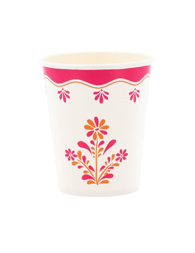 8 Pappbecher Pink Limonade 255 ml