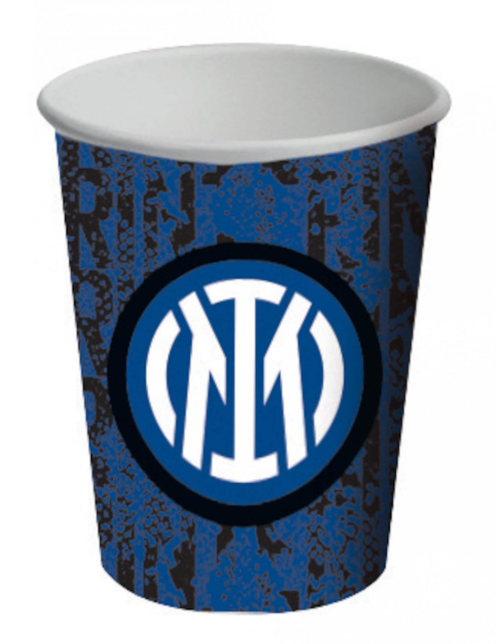 Gobelets en carton Inter pour fête bleu et noir