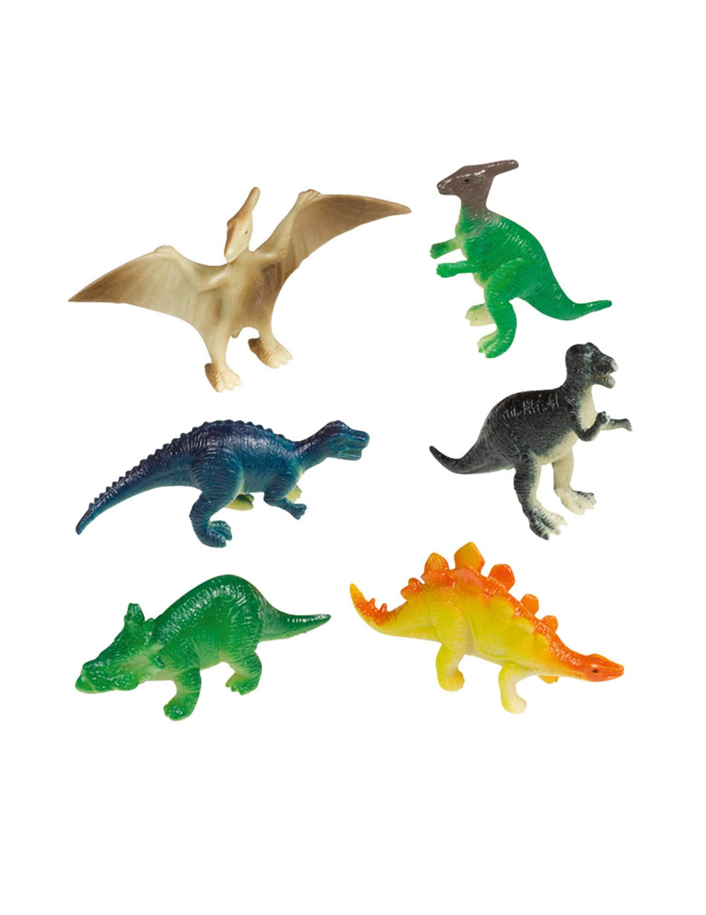 Mini figurines dinosaures pour pinata multicolores en plastique