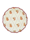 8 Pappteller "Cottage Living" – 18 cm für Herbst-Events