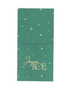 8 Bestecktaschen Frohe Weihnachten Dunkelgrün & Gold 10 x 20 cm