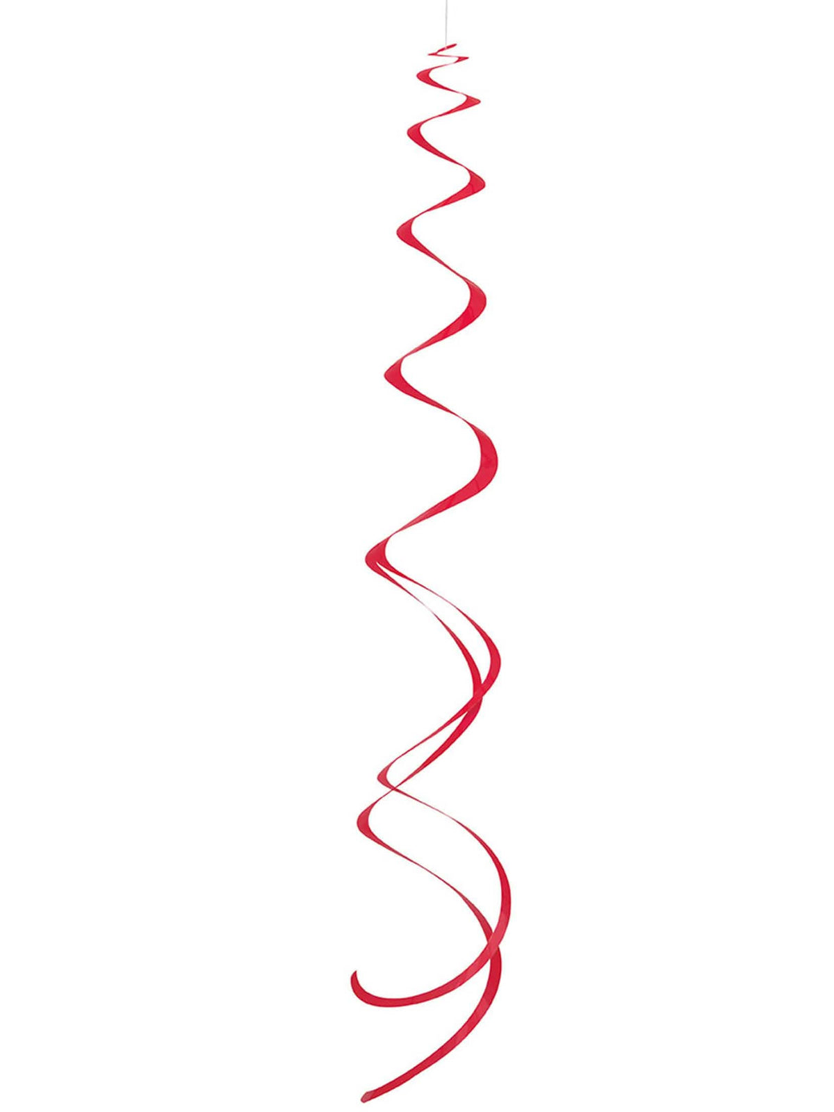 Suspensions spirales pour décoration de fête rouges