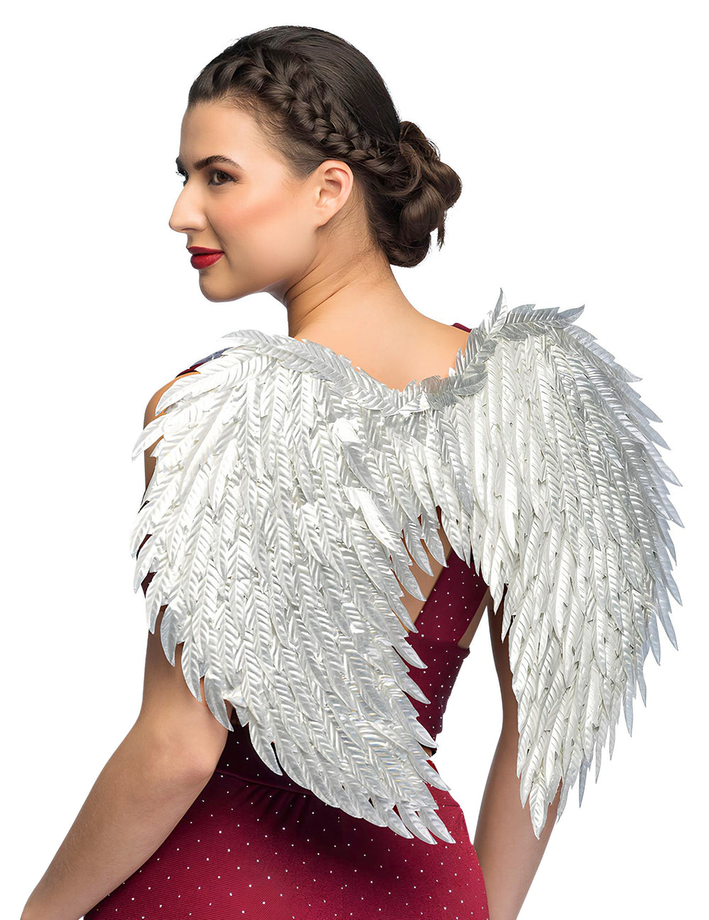 Ailes d'ange glamour pour adulte argentées