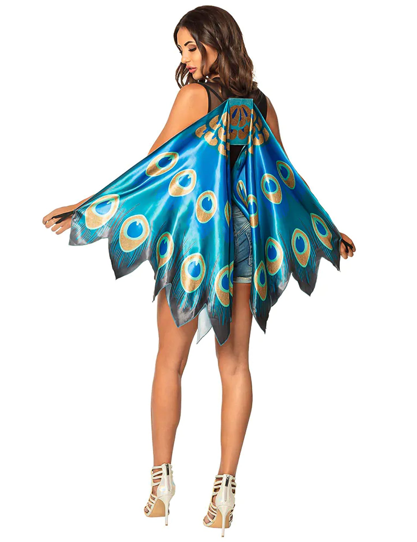 Pfauenflügel 155 cm für Erwachsene