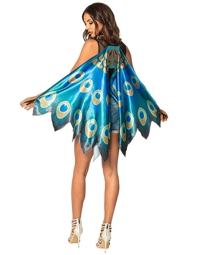 Pfauenflügel 155 cm für Erwachsene