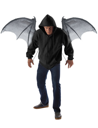 Fledermausflügel Dämonen-Flügel Kostüm-Accessoire schwarz 122 cm