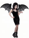 Fledermausflügel Dämonen-Flügel Kostüm-Accessoire schwarz 122 cm