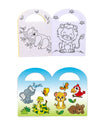 Zoo-Malbuch inklusive Sticker