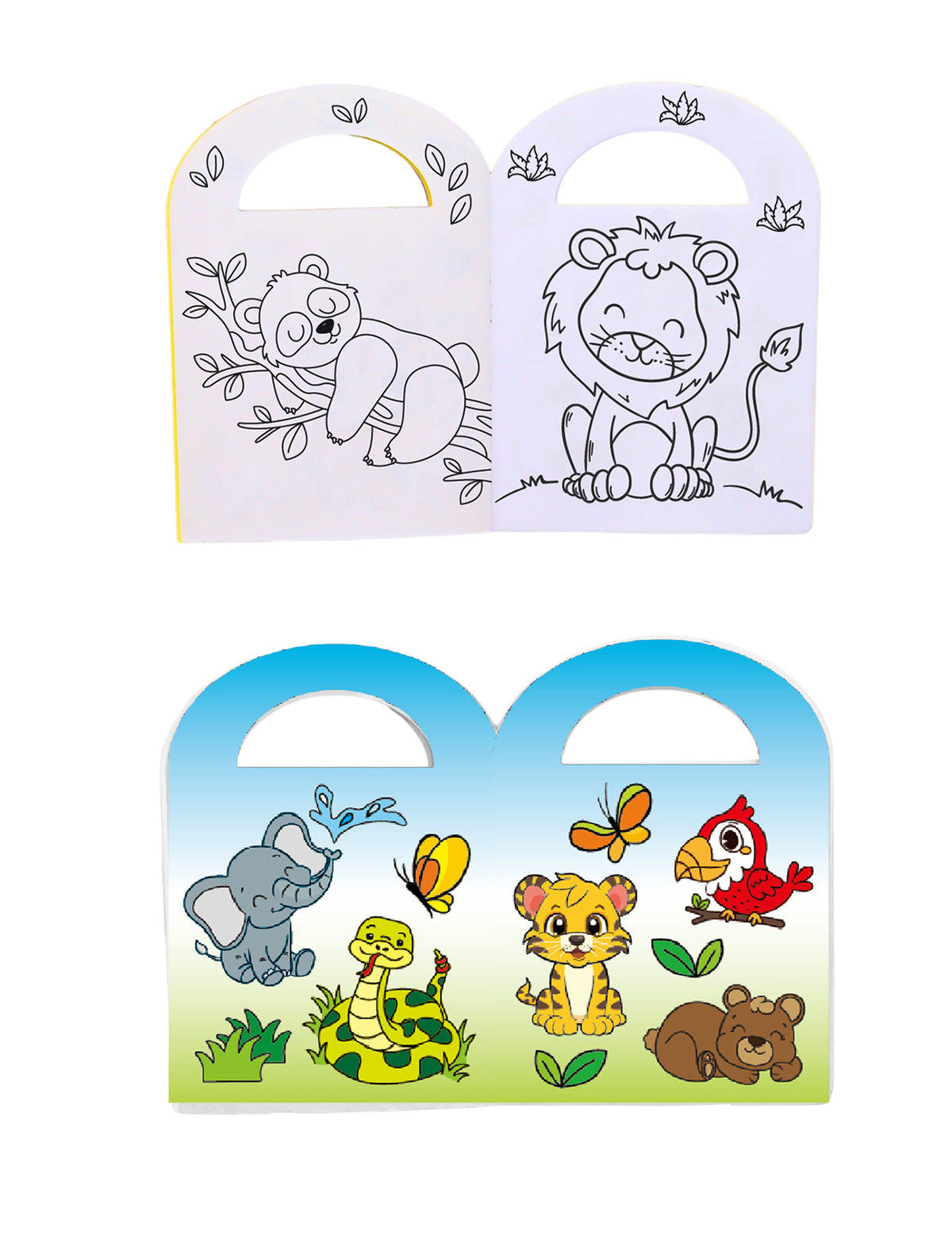 Zoo-Malbuch inklusive Sticker