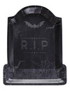 Assiettes en carton pierre tombale RIP pour Halloween noires avec motifs chauve-souris et toiles d'araignée