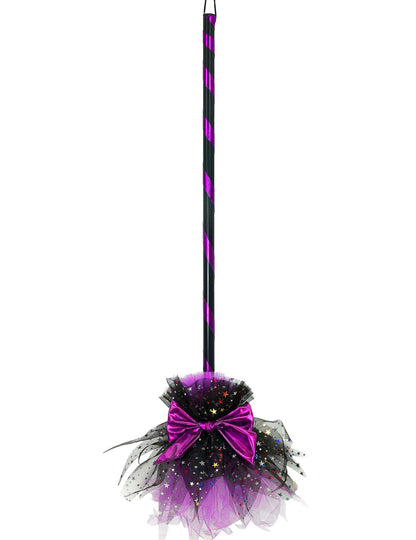 Hexenbesen Pink mit Schleife 85 cm fÃ¼r Kinder & Erwachsene