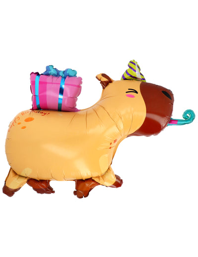Ballon aluminium birthday Capybara 69 x 50 cm