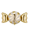 Folienballon Bonbon beige-gold 113 x 54 cm