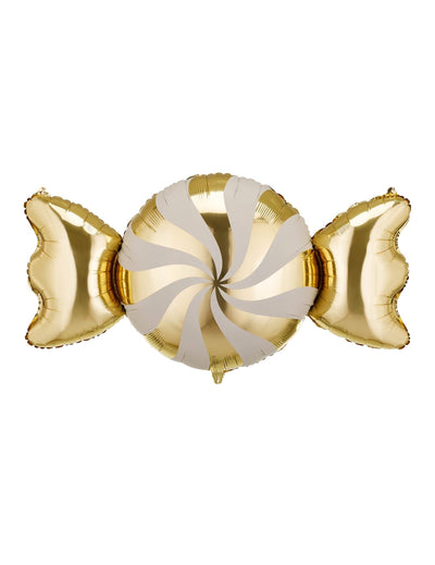 Folienballon Bonbon beige-gold 113 x 54 cm